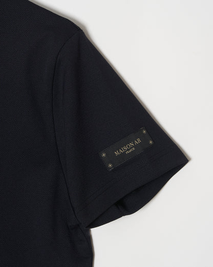 FINE MESH MOCK NECK