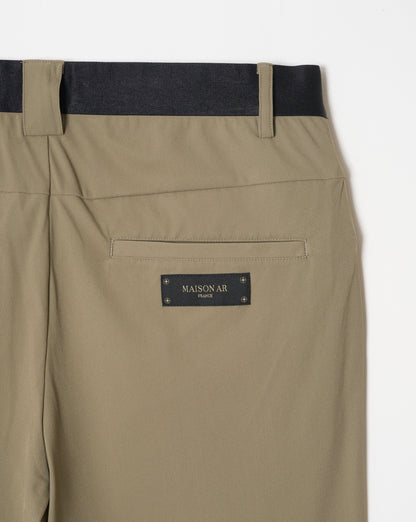 REFINED JERSEY SLIM SLACKS